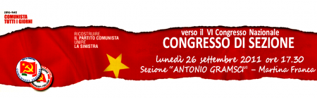 congresso,pdci,comunisti italiani,fgci,sezione